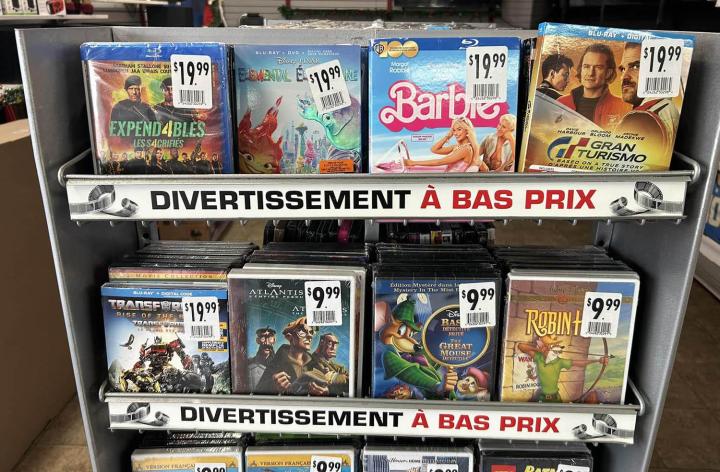 Vente de DVD Québec